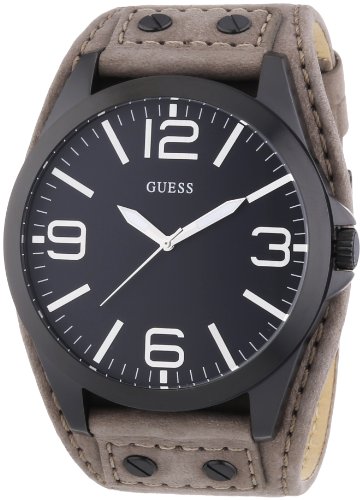 Guess Herren-Armbanduhr XL Mens Trend Analog Quarz Leder W0181G3 Guess Herren-Armbanduhr XL Mens Trend Analog Quarz Leder W0181G3