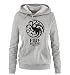 Produktbild Comedy Shirts - Game of Thrones - FIRE AND BLOOD - Damen Hoodie - Grau/Schwarz Gr. XL