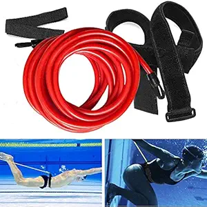 Yagviz Adjustable Swimming Resistance Belt Swimming Training Strap Band Swim Pool Hip Belt for Adults Children Swimmer