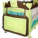 Baby Bed Travel Cot (Green/Turquoise) Portable Child Furniture with Toys 0-36 months