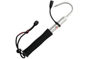 ‎RAPALA Rapala - Teleskopischer Greifer ProGuide Fishing Gaff - Angelgreifer aus Aluminium - Leichtes Angelzubehör - mit Hakenschutz - Ergonomischer Griff - 25cm eingefahren, 60cm ausgefahren - Grau/Schwarz