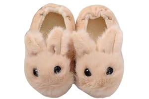 Aggroot Peluche Pantofole per Bambine e Ragazze Antiscivolo Pantofole Invernali Autunno da Interno Casa Cotone Scarpe Animale Antiscivolo Ultra-Leggero