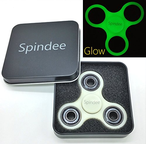Spindee Glow In Dark Tri Fidget Spinner Prime Anti-Anxiety Stress Relief Toy Ultra Fast & Durable High Speed Ceramic Bearing For 2-3 Minute Spins, Learn Hand Spinning Tricks! Gadget helps focus Attention in Adults and Children with Autism, ADHD, SEN, Tourette's. Spindee Glow In Dark Tri Fidget Spinner Prime Anti-Anxiety Stress Relief Toy Ultra Fast & Durable High Speed Ceramic Bearing For 2-3 Minute Spins, Learn Hand Spinning Tricks! Gadget helps focus Attention in Adults and Children with Autism, ADHD, SEN, Tourette's.