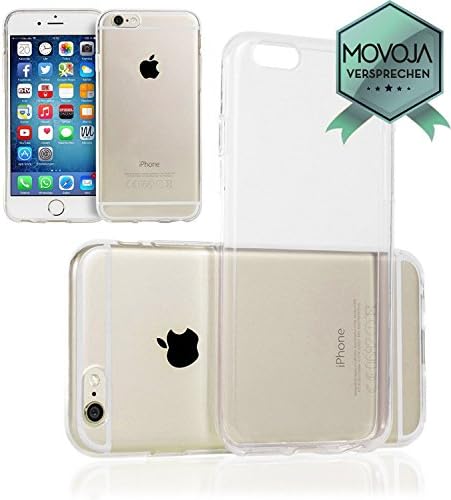 Movoja® [iPhone 6 6S Protective TPU Case ] NEW MATERIAL Silicon Crystal Case Transparent for Apple i-phone-6-6s - Movoja®