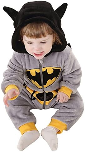 Soft Toddlers' Batman Pajamas Unisex Baby Cosplay Onesie Costume romper (24 - 36 Months (110cms))