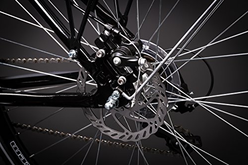 28″ Alu Damen Fahrrad MIFA Shimano 21 Gang Scheibenbremse Nabendynamo schwarz - 9