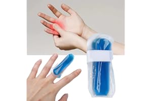 LV. LIFE Pack de Glace pour les Doigts, 8,9 Cm Long Orteils et Thérapie Chaude Froide Réutilisable Maillet Déclenchement Doigt Cassé glace doigts orteils par le froid pack Compression froide Attelle Compresse