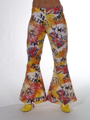 Women's Flared Trousers Pants Schlagerparty Hits London Queen England WOMEN-M Trousers