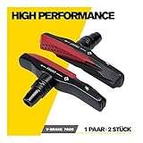 SITZT, PASST, WACKELT NICHT - Präzise auf V-Brake-Bremsanlagen zugeschnitten: einfache, schnelle Montage der Bremsschuhe. Individualisiere dein Bike mit stylischen Gorilla Bikes Bremsschuhen in der Black Edition!