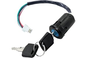 QAQGEAR Interruttore di accensione con Chiave a 4 Fili per TaoTao per Buyang per Coolsport Kazuma per Sunl Coolster 50cc 70cc 90cc 110cc 125cc 150cc 200cc 250cc Quad ATV Dirt Bike Pocket Bike
