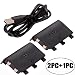 Produktbild HKFV 2Pcs 2400mAh Akku Pack + USB Kabel für Xbox One Controller Battery Power Plus for Xbox One