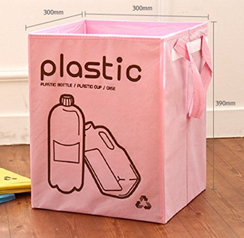 [cozymom Deco] Recycle Tasche separates Fach Papierkorb nicht Geflochtene Körbe Offene Container 3 Set - 3