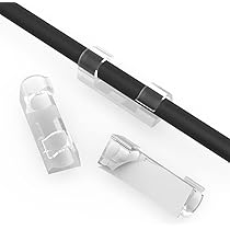 Fermacavi Autoadesivi - 50 Pezzi Nero Per Gestione Cavi TV, PC, Casa E Ufficio