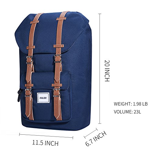 KALIDI 17 Zoll Laptop Rucksack Backpack Schulrucksack für bis zu 15.6 zoll Laptop Notebook Computer Arbeit Campus Studenten Outdoor Reisen Wandern mit Großer Kapazität - 5