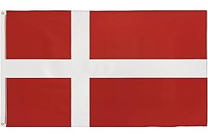 FlagScout - Dänemark Flagge | 90 x 150 cm | Flaggen mit top Qualität, hochwertiger Verarbeitung und kräftigen Farben