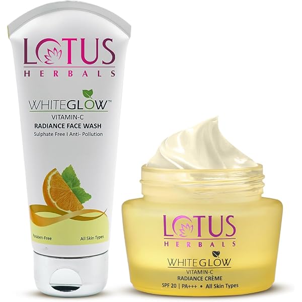 Lotus Herbals WhiteGlow Vitamin C Gesichtsreinigung – Gegen Dunkle Flecken & Für Strahlende Haut