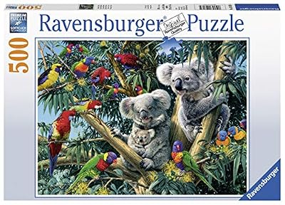 Ravensburger- Puzzle 500 pièces Koalas dans l'arbre Adulte, 4005556148264, Néant