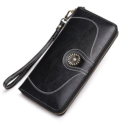 GENOLD GENOLD - Cartera para mujer , Wrist Strap Black (Negro) - GENOLD