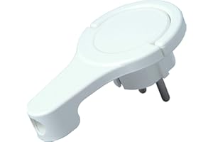 Kopp Wtyczka kątowa z uziemieniem 250 V (16 A) ze składanym uchwytem i zabezpieczeniem przed zagięciem I wtyczka z zestykiem ochronnym do kabli zasilających do 3 x 1,5 mm² I płaska wtyczka IP20 do