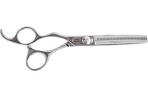 Olivia Garden Silkcut 6.0" 35 zębów Europejskie Cienkie Nożyczki - Nożyczki dla Leworęcznych - Precyzyjne Cienienie, Ergonomiczny Uchwyt, dla Profesjonalnych Fryzjerów