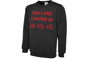 DCG PRINTWEAR Mens Womens Adults Die Hard Now I Have A Machine Gun Christmas Xmas Jumper Day Sweatshirt