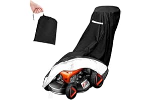 Kaimeilai Copertura universale per tosaerba in poliestere Oxford 210D, impermeabile, antivento, resistente ai raggi UV, Copri Tagliaerba per tosaerba con coulisse e custodia (193 x 108 x 66 cm)
