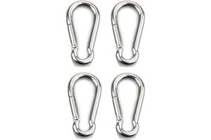 HOMPER Mousquetons Robustes en Acier Inoxydable 304 pour Lextérieur, Le Camping, la Randonnée