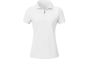 AjezMax Damen Sport Poloshirt Kurzarm Golf Tennis Polohemd Leicht Atmungsaktiv Sommer T-Shirts