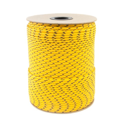 30m POLYPROPYLENSEIL 12mm GELB Polypropylen Seil Tauwerk PP Flechtleine Textilseil Reepschnur Leine Schnur Festmacher Rope Kunststoffseil Polyseil geflochten - 2