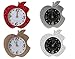 Produktbild bedibuy Wanduhr Apfel Farbe Gold/Weiß