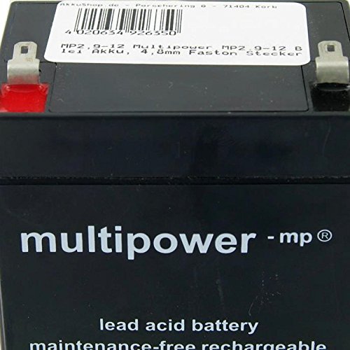Multipower Blei-Akku MP2,9-12, 12V / 2,9Ah - 3