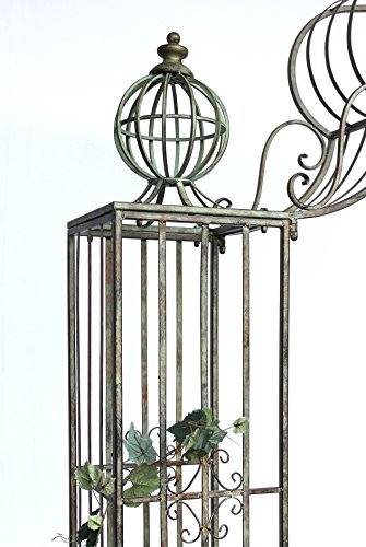 DanDiBo Rosenbogen mit Tor Pforte 110241 aus Metall Schmiedeeisen 274×172 cm Gartentor - 7