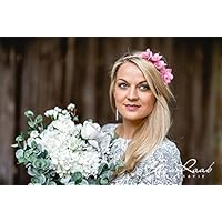 Blumenkranz Blüten Braut Frisur Hochzeit Boho C5