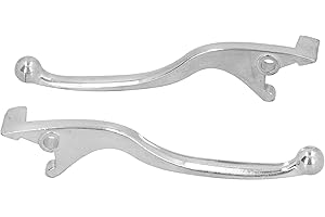 AQXREIGHT Manillar De Freno Para Motocicleta Moped Juego De 2 Piezas Aleación De Aluminio Orificio De Montaje 0.3 Pulgadas Repuesto Compatible Con Varios Modelos