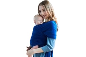 Fascia Porta Bebé, Frabe Family, Fascia Neonato, Marsupio Neonati, Marsupio Bambino, Blu, Fino a 16kg (Blu)