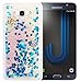 Produktbild Nnopbeclik Silikon Hülle Transparent Für Samsung Galaxy J7 2016 / J710, Durchsichtig Ultra Slim TPU 3D Fließende Flüssigkeit Shiny Weich Schutzhülle Tasche Bunt Muster mit Diamant Applikationen [DIY Modisch Niedlich Aufkleber] Glänzend Glitzer Strass Kristall Stoßdämpfend Clear Case Schutz Handytasche Crystal Etui Schale Bumper Pour Samsung Galaxy J7 2016 / J710 [14#]