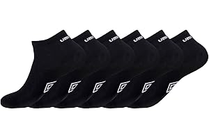 Umbro Calcetines Hombre Ligero - Paquete de 6 - Calcetines Ropa deportiva Hombre, Cómodos, Durables