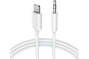 YUMINE Auto Aux Kabel für iPhone 3.5mm Klinke Premium HiFi Audio Cable für Auto/Kopfhörer/Lautsprecher für Alle iOS kompatibel mit iPhone 14/14 Pro/13/13 Pro/12/12 Pro/11/11Pro/X/XS/XR/8/7 -Weiß-1M