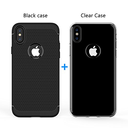 2-Pack Funda iPhone X Carcasa iPhone X SPARIN TPU Negra y Transparente
Flexibilidad Contra Ara azos Anti-Golpe Ajuste Perfecto Carcasa Funda
de Silicona Espalda Protecci n Carcasa funda para iPhone X