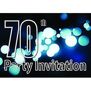 70th Theme Birthday Party Einladungen Einladungen Kinder Erwachsene Männer / Frauen