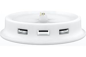 MISSION CABLES Base di ricarica USB Made for Amazon, per Amazon Echo (4ª generazione), colore nero