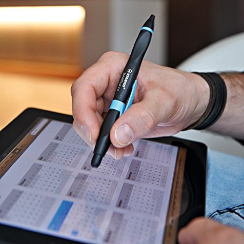 Stabilo Smartball 2.0 in schwarz/cyan Kugelschreiber und Stylus (für Tablets, Smartphones und Rechtshänder) Schreibfarbe schwarz - 4