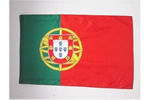 AZ FLAG Drapeau Portugal 150x90cm - Drapeau Portugais 90 x 150 cm Spécial Supporter