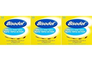 AZZUTORK Bisodol Indigestion Relief Tablets 100 x 3 Packs
