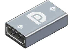QIANRENON 8K DP Accoppiatori DisplayPort Adattatore DP1.4 femmina a DP femmina HD Convertitore, DP cavo Estensione Connettori, Supporto HDR 3D 8K@60Hz, Alluminio