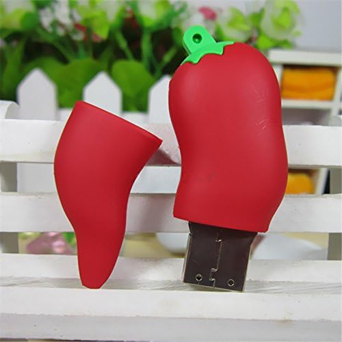 Tikitaka USB Flash Drive Pen Drive 8GB 16GB 32GB 64GB Pen drive Flash U Stick USB 2.0 Memory Stick (8GB, Red Papper)