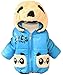Fashion Baby boys and girls unisex Winter Jackets Girls Boys Hoodies Fleece Animal Panda Coats (6-12 month, blue)
