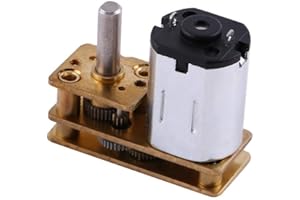 Akozon Metall DC 6V 100RPM Micro Elektrischer Getriebemotor, Getriebegehäuse mit Geschwindigkeitsreduzierung, DC-Motor Getriebemotor Wechselgetriebe und Untersetzungsgetriebe