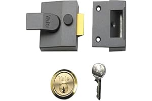 Yale P-84-DMG-PB-40 - Standard Nightlatch - 40mm - Dark Metallic Finish - Standard Security