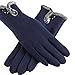 Produktbild Stuhlauflage Frauen Winter Warm Handschuhe Bildschirm Handgelenk Zubehör Handwärmer, blau
